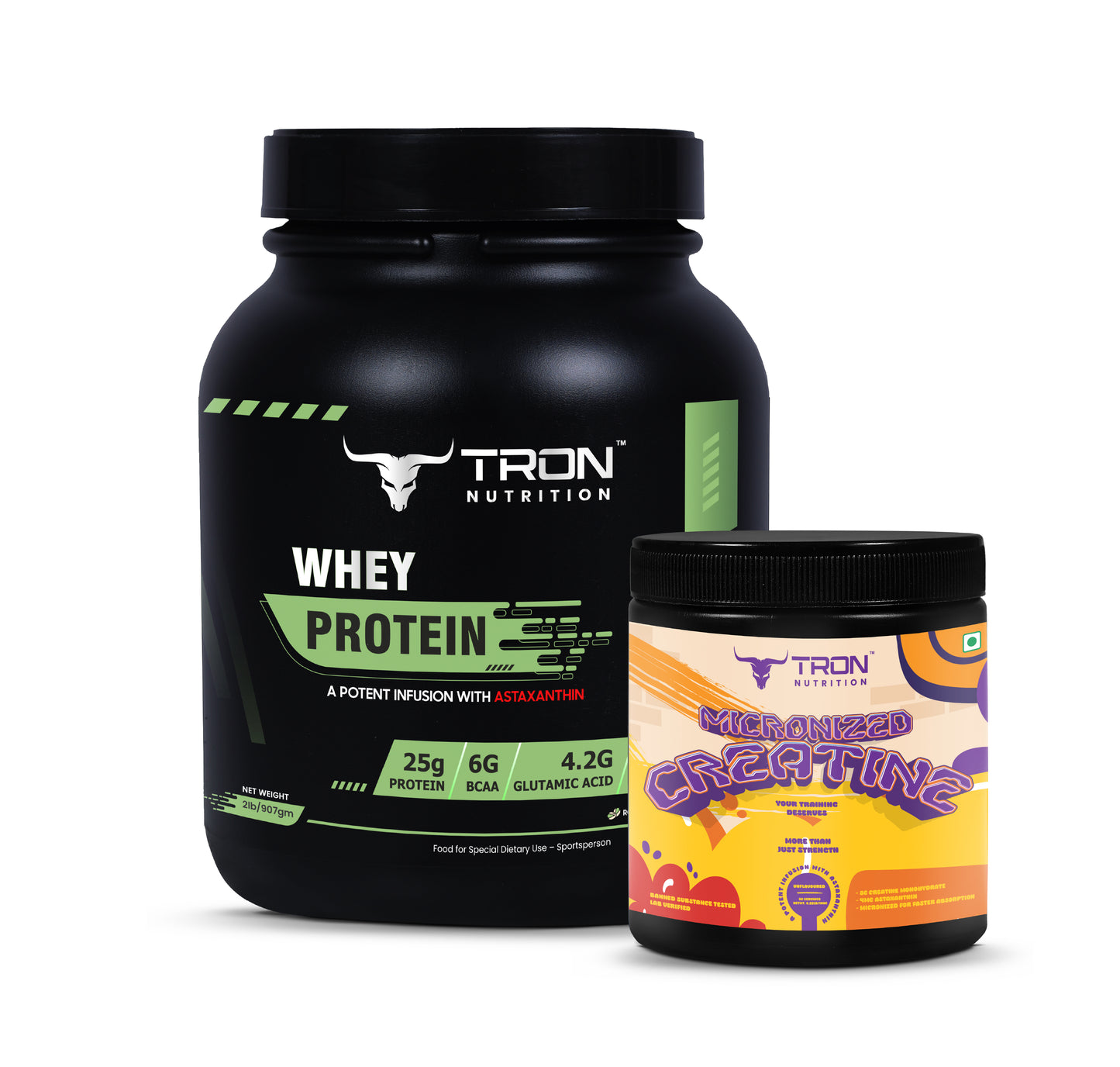 Tron Whey Protein 2lb & Get Free Creatine 100gm