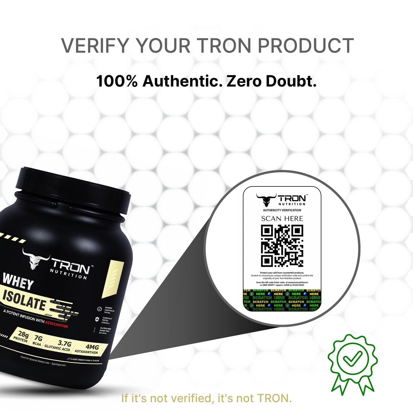 Tron Whey Isolate | World's First Astaxanthin Infused Whey